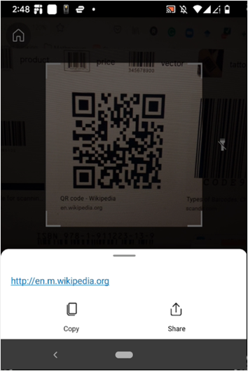 在 Android 中使用 Microsoft Lens 扫描 QR 码