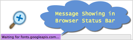 浏览器消息显示 "等待 fonts.googleapis.com"
