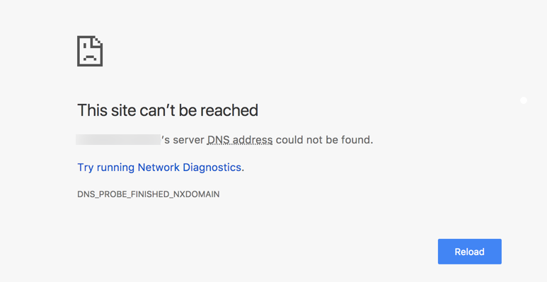 DNS_PROBE_FINISHED_NXDOMAIN 错误