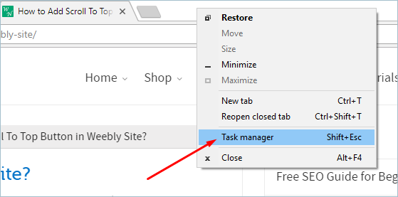 如何使用Chrome任务管理器