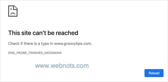 如何修复Google Chrome中无法访问此站点的错误