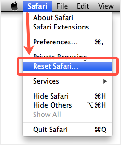 如何在Mac中重置Safari浏览器