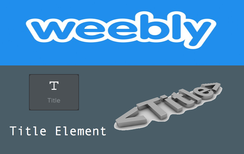 如何添加和自定义Weebly标题元素 如何添加和自定义Weebly标题元素