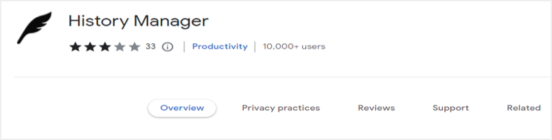 历史管理器扩展