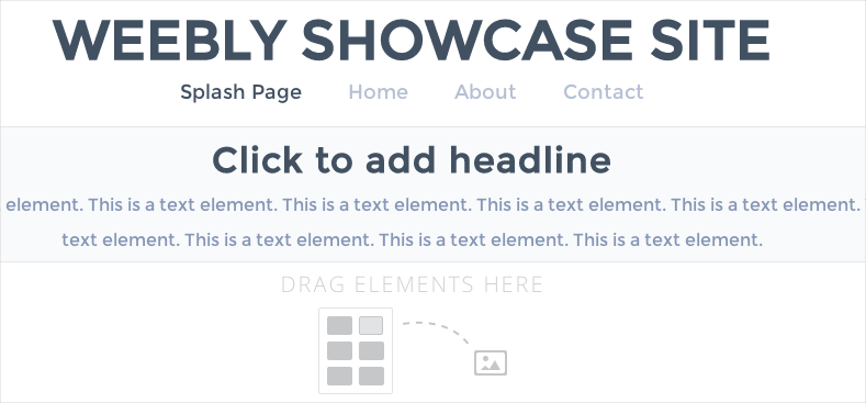 Weebly 标题页布局