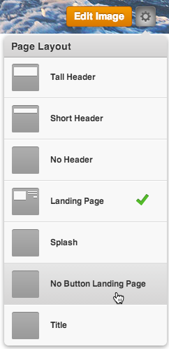 在 Weebly 中更改页面布局