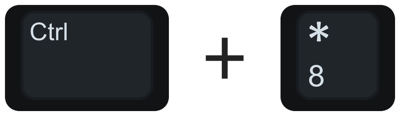 在 Word 中隐藏段落标记的键盘快捷键