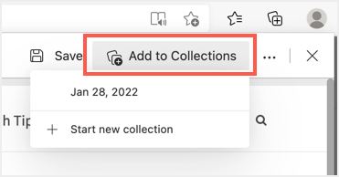 将 Web 捕获添加到集合