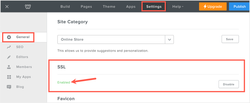 在 Weebly 站点中启用 SSL