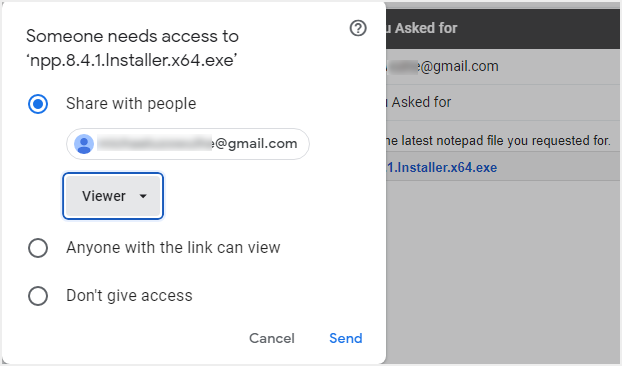 与电子邮件接收器共享驱动器中的可执行文件访问权限