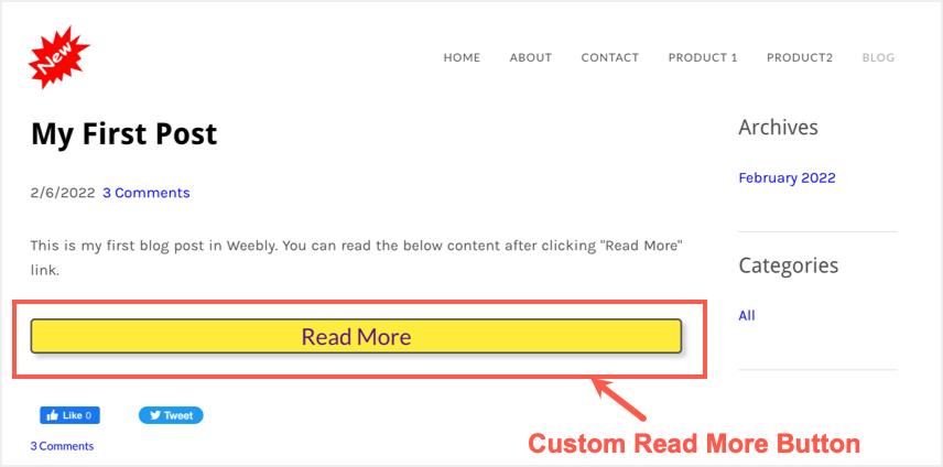 自定义阅读更多按钮