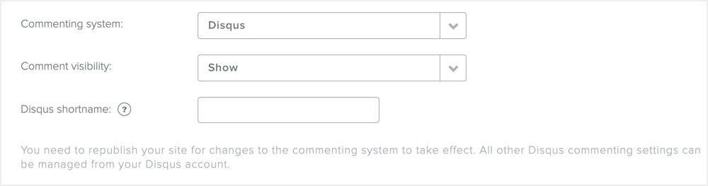 Weebly Disqus 评论