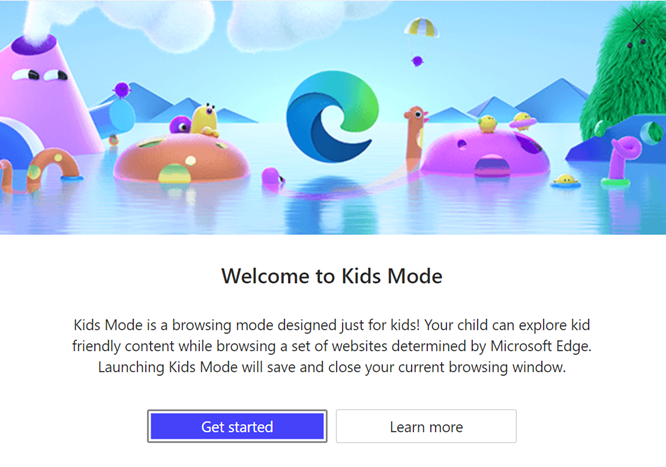 儿童模式欢迎屏幕