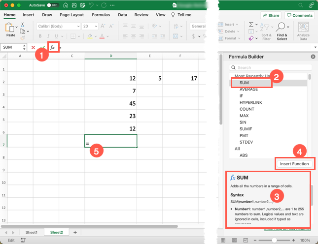 打开 Excel 公式生成器