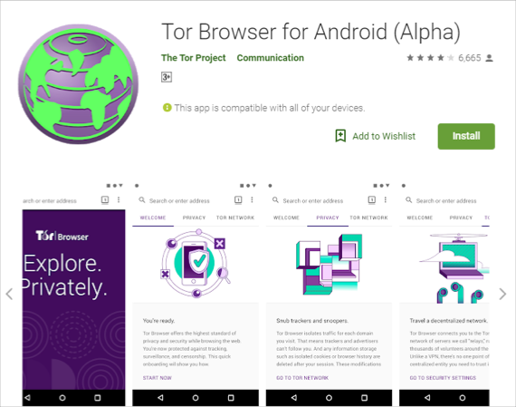 安卓版 Tor 浏览器