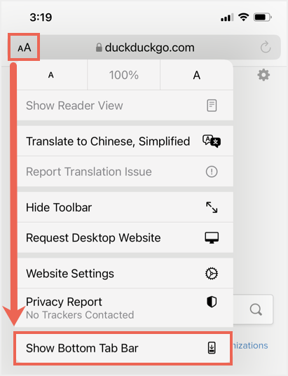 显示底部标签栏