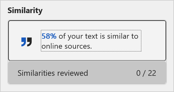 使用 Word 编辑器检查文档中的相似性