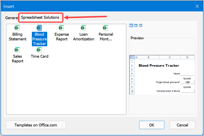 默认电子表格解决方案