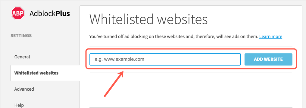 列入白名单的网站