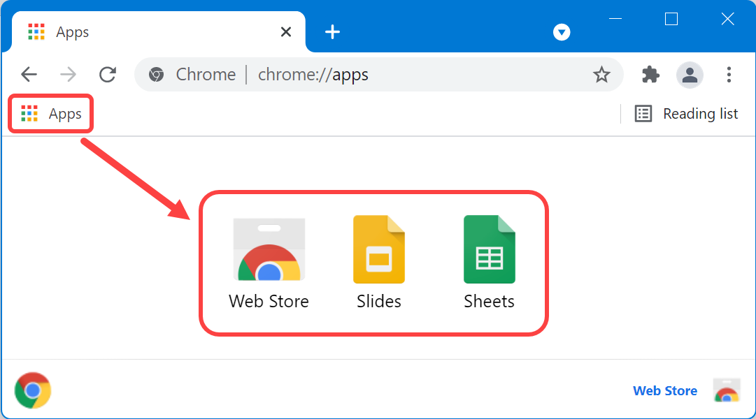 查看 Chrome 应用