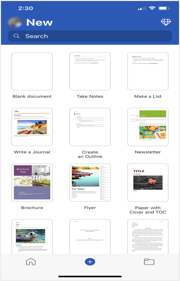 iPhone 中的 Microsoft Word