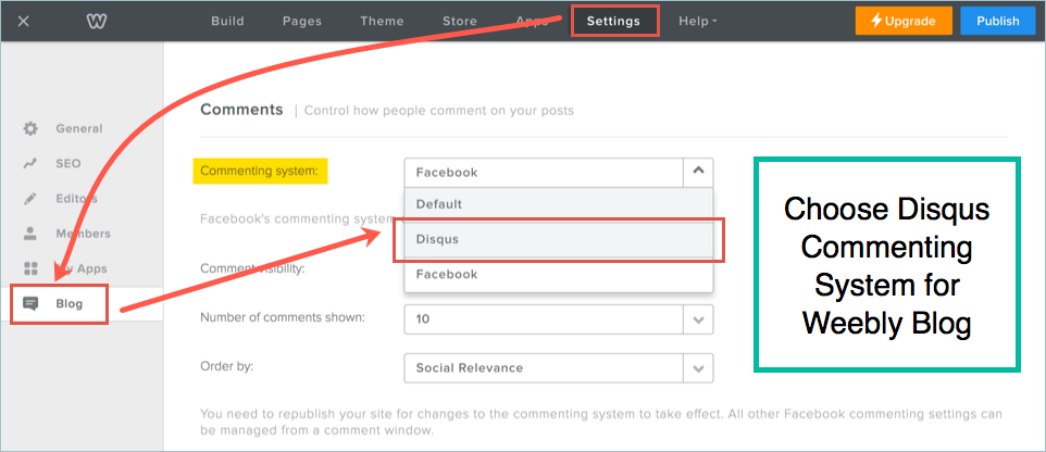为 Weebly 博客选择 Disqus 评论系统