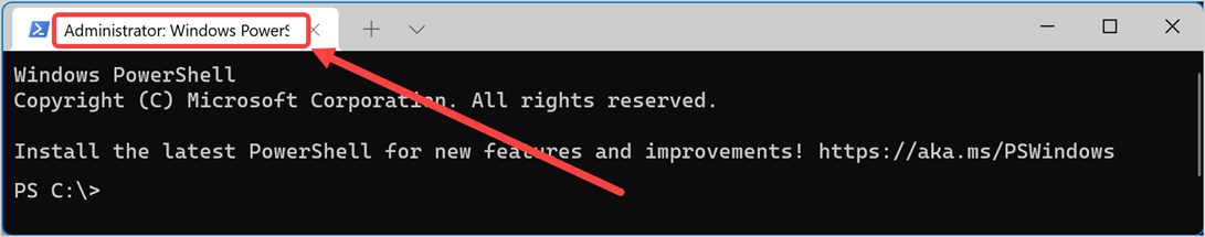 管理员模式下的 PowerShell 应用程序