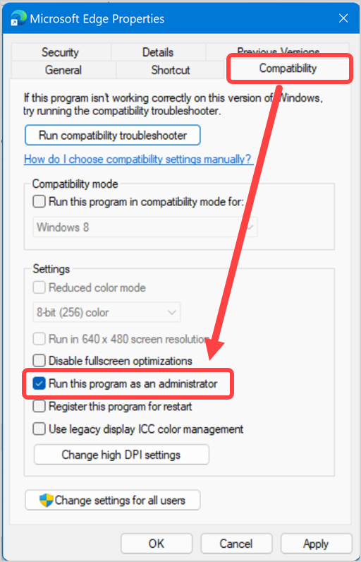 始终以管理员身份运行程序