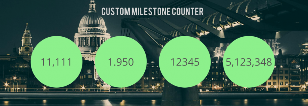 自定义 Weebly 里程碑计数器小部件