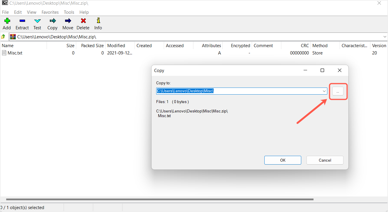 提取到不同的位置