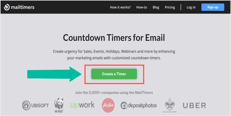 使用 MailTimers 创建计时器