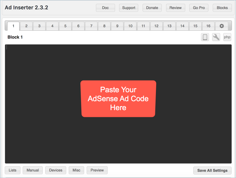 使用广告插入器在 WordPress 中插入广告