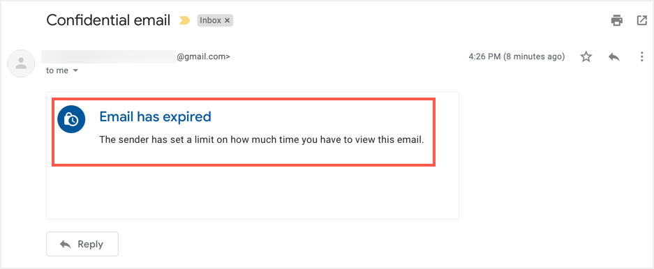 电子邮件已过期
