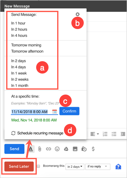 在 Gmail 中安排电子邮件