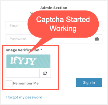 验证码开始工作