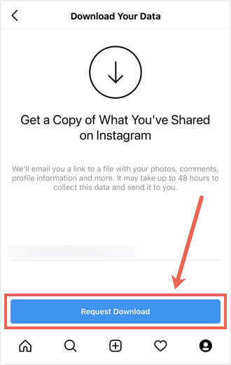 请求从移动应用程序下载