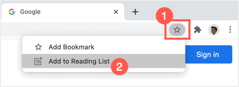 将页面添加到阅读列表