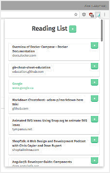 阅读列表 Chrome 扩展程序