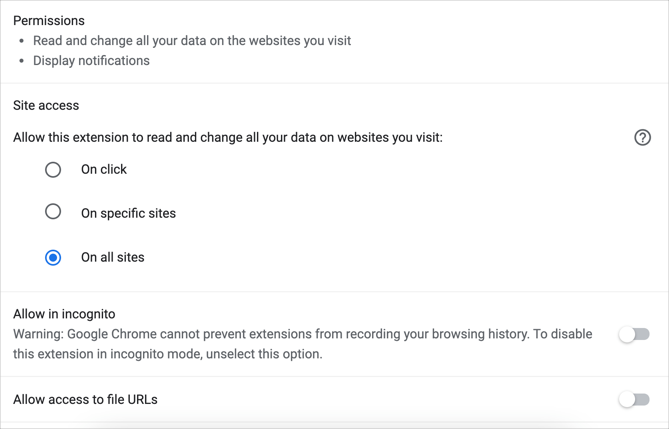 Ad Blocker Plus 权限详情