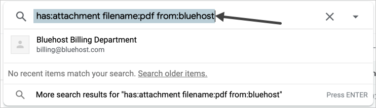 使用多个运算符的示例搜索