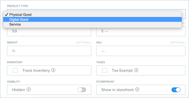 在 Weebly 中销售数字商品