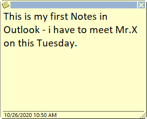 Outlook 中的便笺