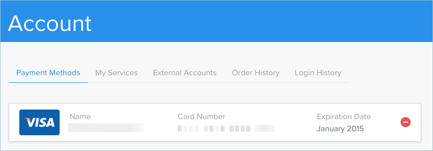 Removing Credit Card in Weebly Account