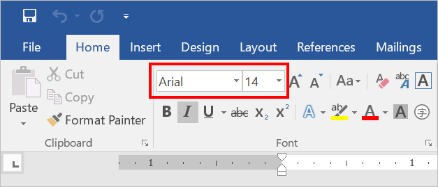 默认字体已更改