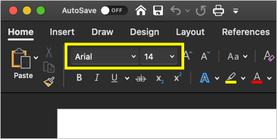 字体设置已更改