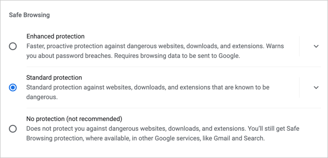 铬安全防护等级