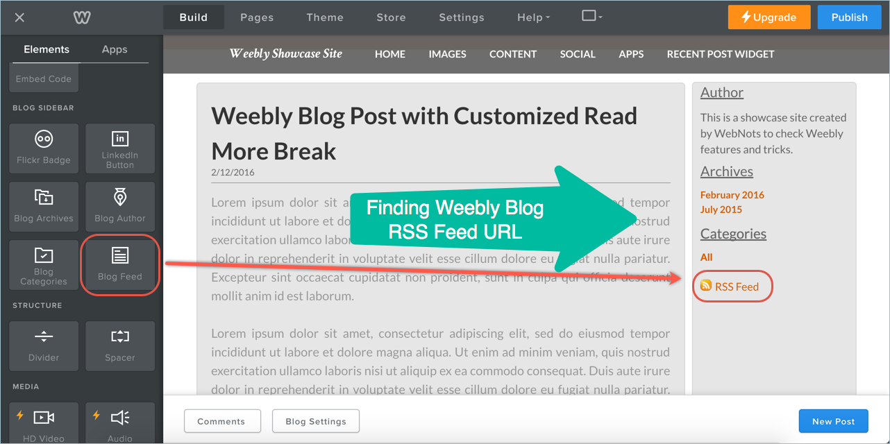 如何在Weebly中添加最近的帖子小部件 如何在Weebly中添加最近的帖子小部件