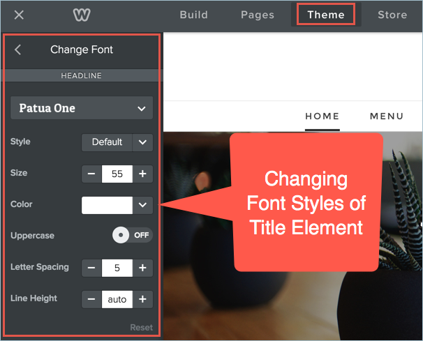 更改标题元素的字体样式
