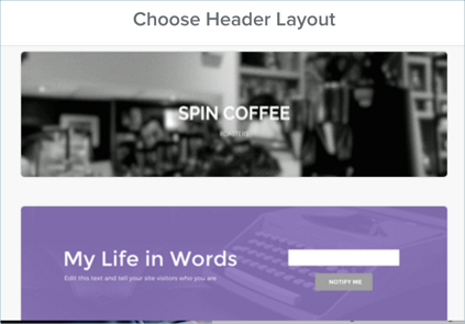 选择新的标题布局