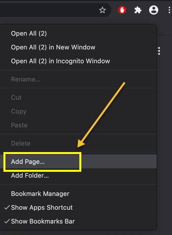 如何在Chrome书签栏中添加自定义按钮